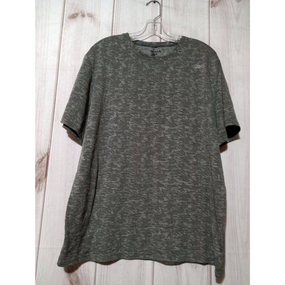 Reebok Shirt Men's Extra Large Gray Short Sleeve Crew Neck T-shirt